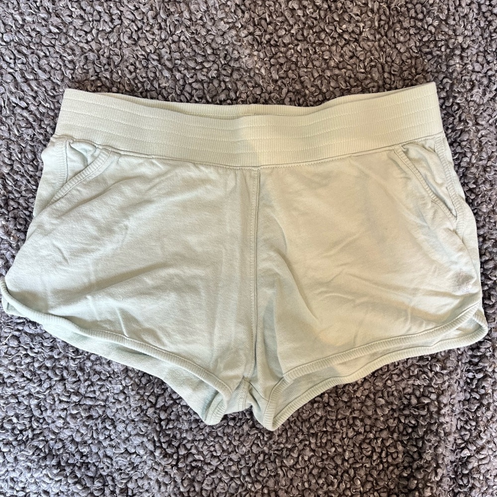 Free People Movement cotton shorts color mint size M